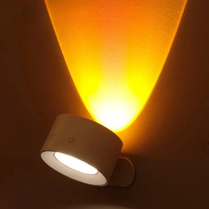 LED table lamp with phone charging wirelessly on base