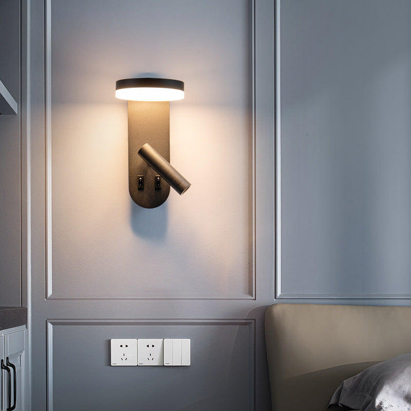 Rotatable LED Wall Lamp with Dual Switch