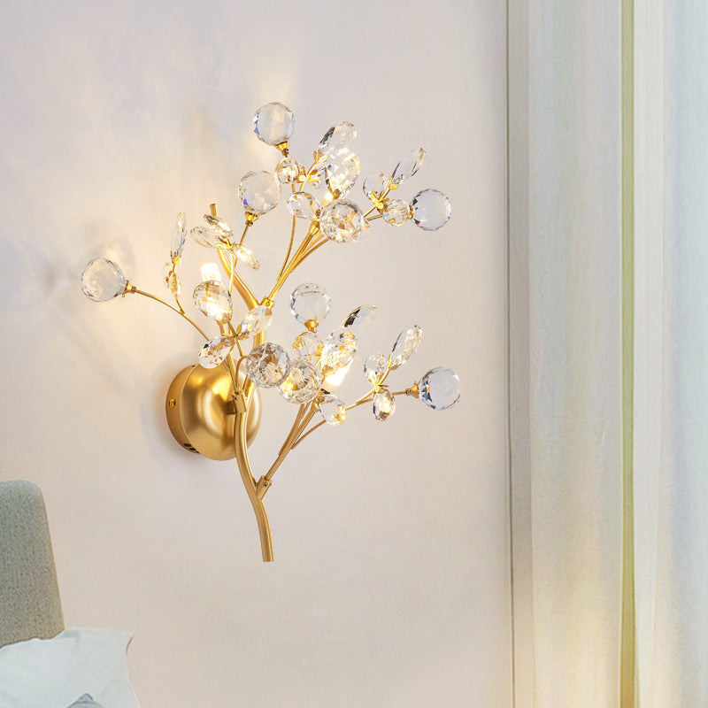 Crystal bedroom bedside lamp