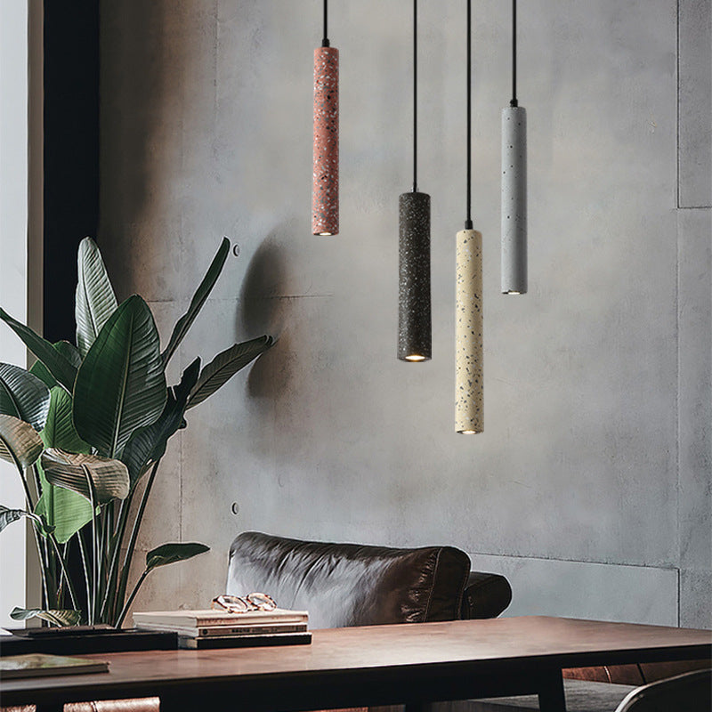 Creative Cement Table Lamp Nordic Style LED Hanging Light