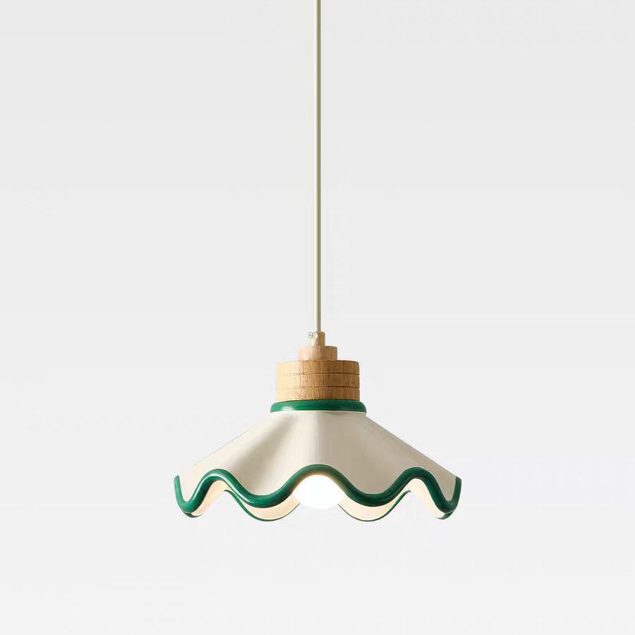 Vintage Hand-Painted Resin Flower Chandelier
