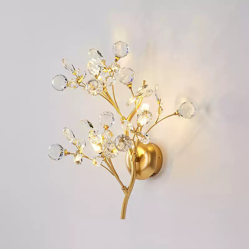 Crystal bedroom bedside lamp