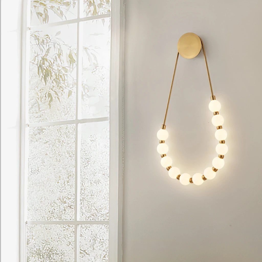 Modern Gold LED Wall Sconce for Bedroom & Living Room