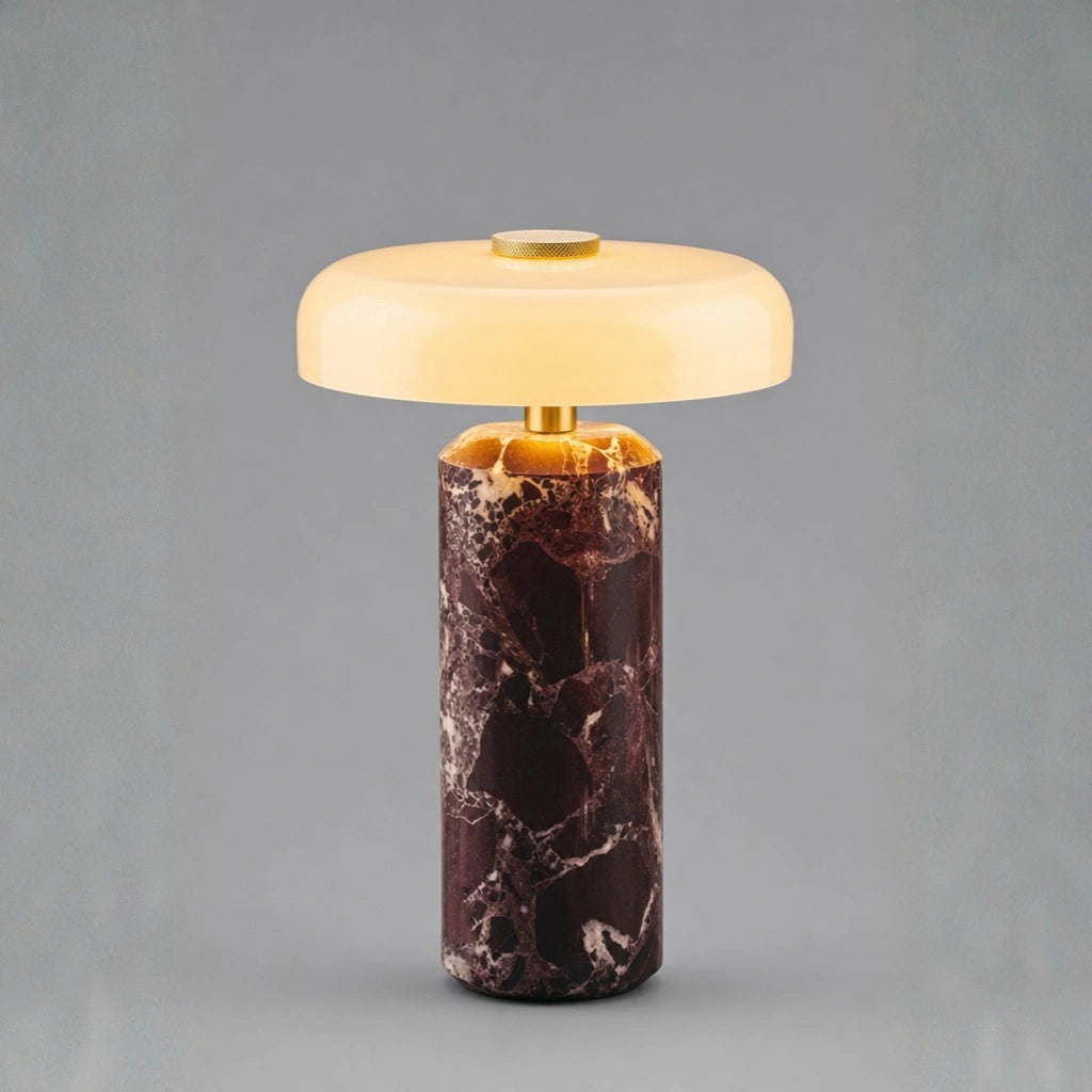 Luxury Marble Cordless Table Lamp